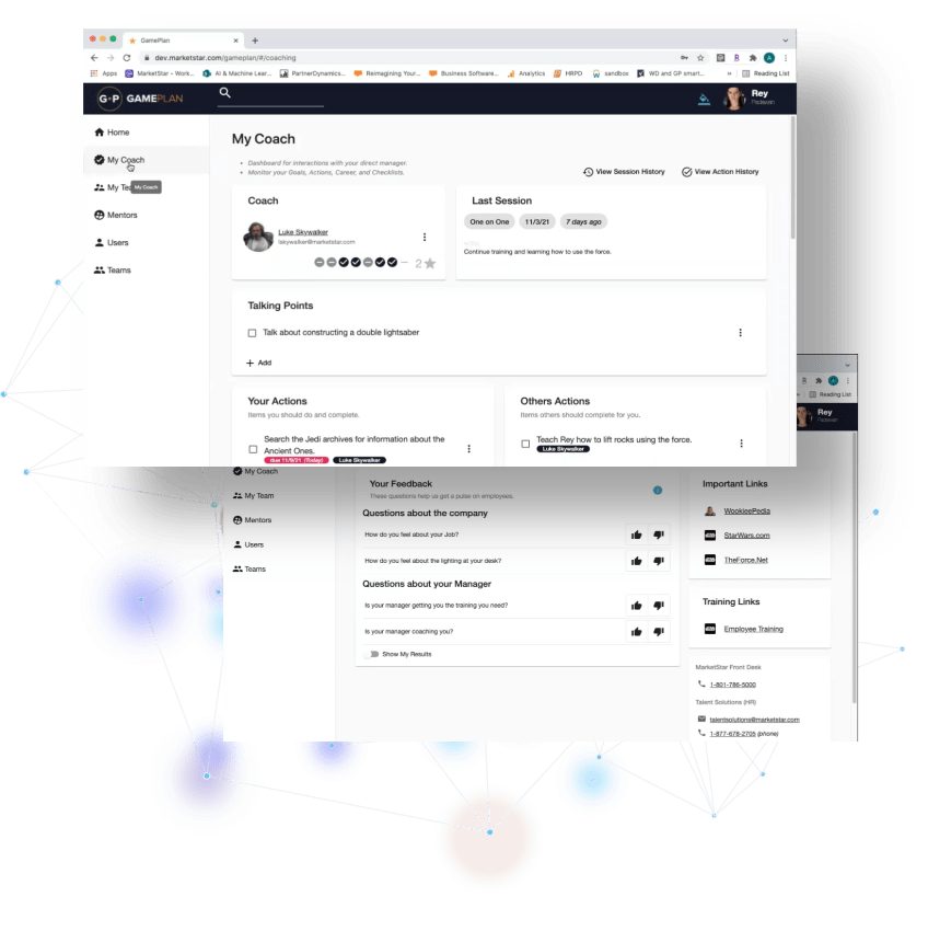 Gameplan: One-stop solution for in-house training, coaching, and upskilling within your organization's mentorship program.